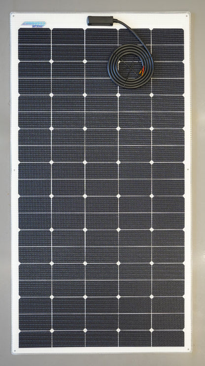 Walkable Carbon Solar Panel designed for high-efficiency power in Sprinter and Transit campervans, RVs, and off-grid setups. Ideal for van conversions and marine environments, this lightweight and durable panel features an ETFE surface and is built to withstand diverse weather conditions for reliable energy on the go