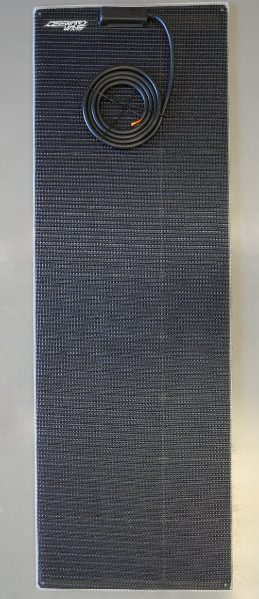 Walkable Carbon Solar Panel designed for high-efficiency power in Sprinter and Transit campervans, RVs, and off-grid setups. Ideal for van conversions and marine environments, this lightweight and durable panel features an ETFE surface and is built to withstand diverse weather conditions for reliable energy on the go